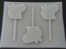 542sp Pepper Pig Face Chocolate or Hard Candy Lollipop Mold